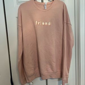 “Friend” surfaces merch sweatshirt
